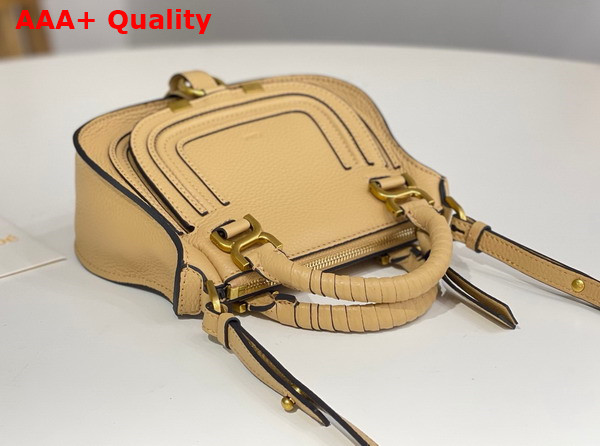 Chloe Mini Marcie Bag in Cream Grained Leather Replica