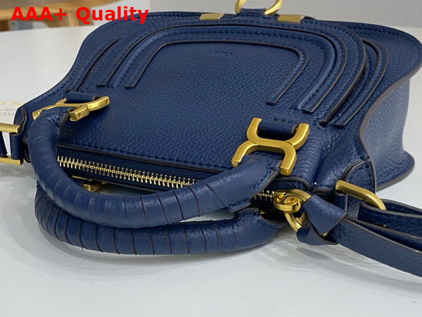 Chloe Mini Marcie Bag in Navy Grained Leather Replica