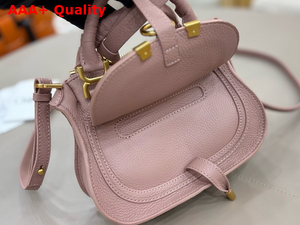 Chloe Mini Marcie Bag in Woodrose Grained Leather Replica