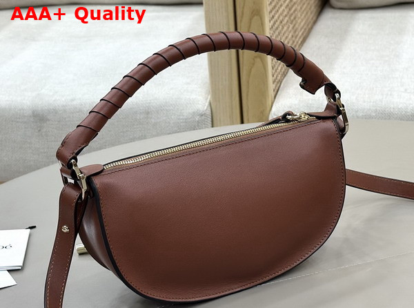 Chloe Mini Marcie Shoulder Bag in Clay Brown Soft Leather Replica