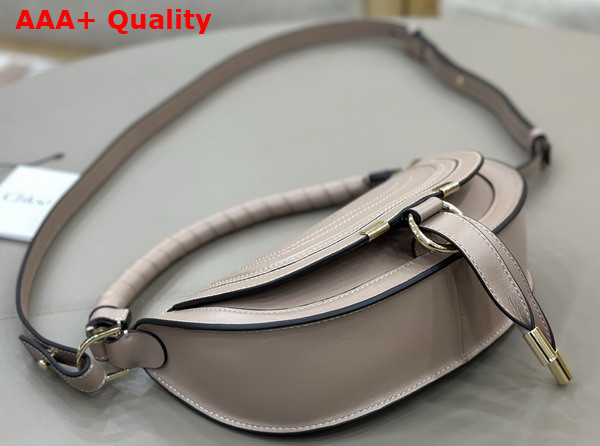 Chloe Mini Marcie Shoulder Bag in Woodsmoke Soft Leather Replica