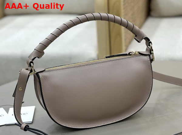 Chloe Mini Marcie Shoulder Bag in Woodsmoke Soft Leather Replica