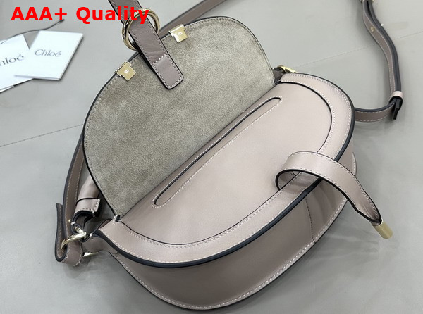 Chloe Mini Marcie Shoulder Bag in Woodsmoke Soft Leather Replica