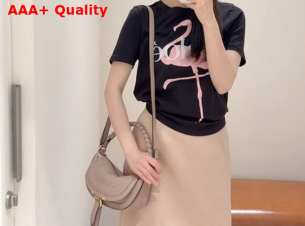 Chloe Mini Marcie Shoulder Bag in Woodsmoke Soft Leather Replica