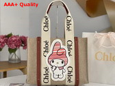 Chloe My Melody for Chloe Medium Woody Tote Bag Replica