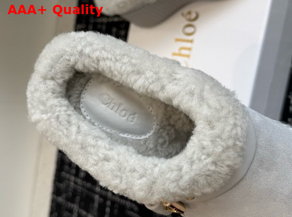 Chloe Nama Wedge Mule in Grey Replica
