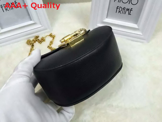 Chloe Nano Drew Bag In Black Grained Calfskin Replica