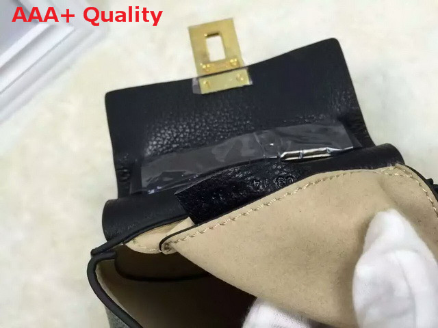 Chloe Nano Drew Bag In Black Grained Calfskin Replica