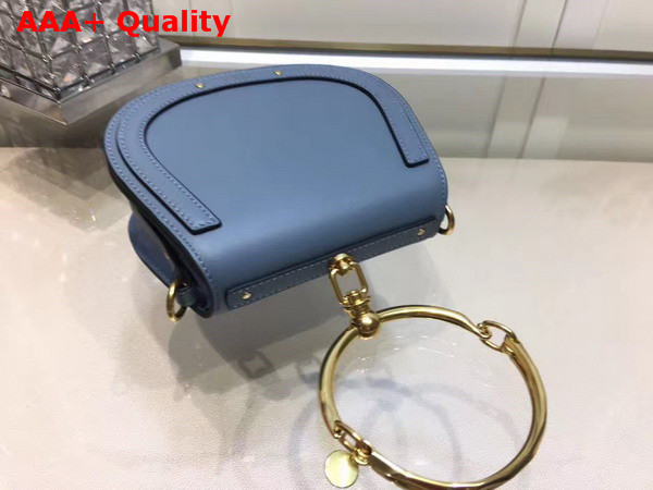 Chloe Nile Bracelet Bag in Cloudy Blue Smooth and Suede Calfskin Replica