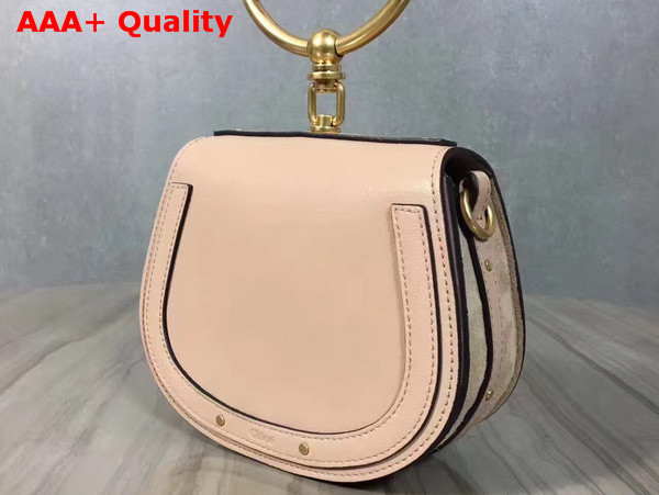 Chloe Nile Bracelet Bag in Nude Smooth and Suede Calfskin Replica