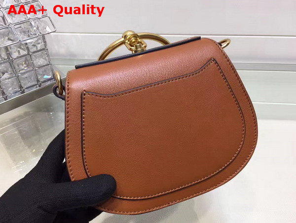 Chloe Nile Bracelet Bag in Smooth and Suede Calfskin Caramel Replica