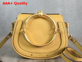 Chloe Nile Bracelet Bag in Yellow Smooth and Suede Calfskin Replica