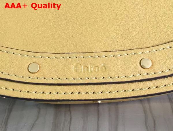 Chloe Nile Bracelet Bag in Yellow Smooth and Suede Calfskin Replica
