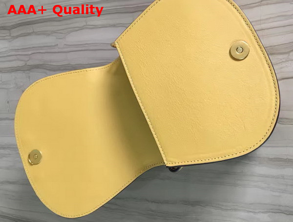 Chloe Nile Bracelet Bag in Yellow Smooth and Suede Calfskin Replica