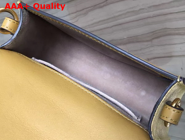Chloe Nile Bracelet Bag in Yellow Smooth and Suede Calfskin Replica