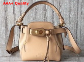 Chloe Owen Small Bucket Bag Beige Smooth and Suede Calfskin Replica