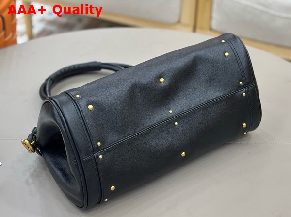 Chloe Paddington Bag in Black Grained Leather Replica