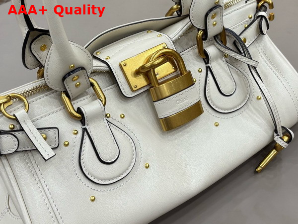Chloe Paddington Bag in Cloudy Cream Grained Leather Replica