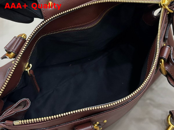 Chloe Paddington Bag in Crafty Grenat Leather Replica