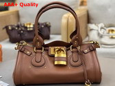 Chloe Paddington Bag in Mustang Brown Grained Leather Replica