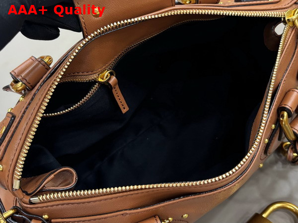 Chloe Paddington Bag in Mustang Brown Grained Leather Replica