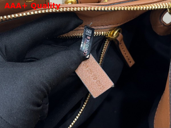 Chloe Paddington Bag in Mustang Brown Grained Leather Replica