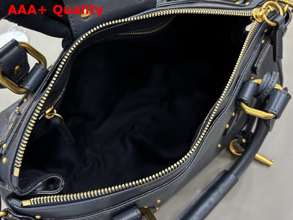 Chloe Paddington Bag in Steel Grey Grained Leather Replica