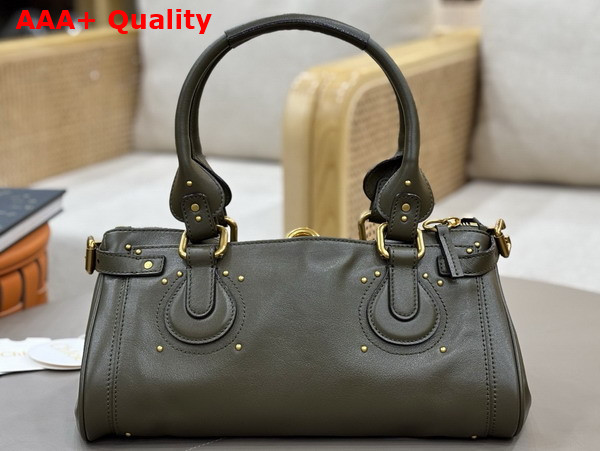 Chloe Paddington Bag in Winter Ivy Grained Leather Replica