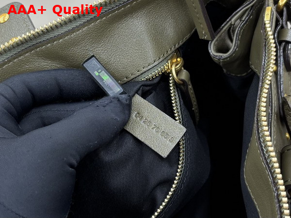 Chloe Paddington Bag in Winter Ivy Grained Leather Replica