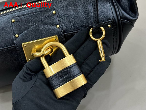 Chloe Paddington Crossbody Bag in Black Grained Leather Replica