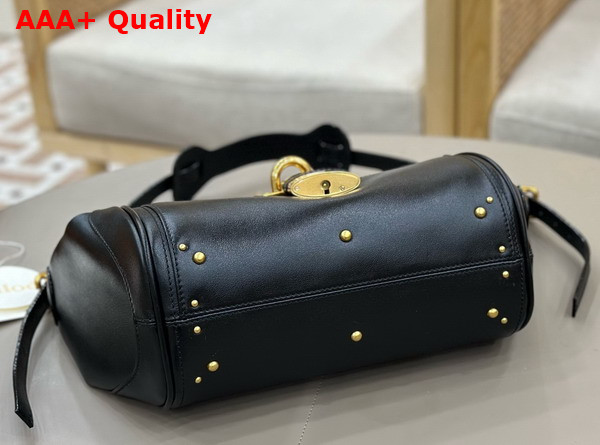 Chloe Paddington Crossbody Bag in Black Grained Leather Replica