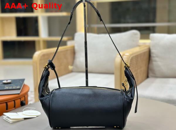 Chloe Paddington Crossbody Bag in Black Grained Leather Replica