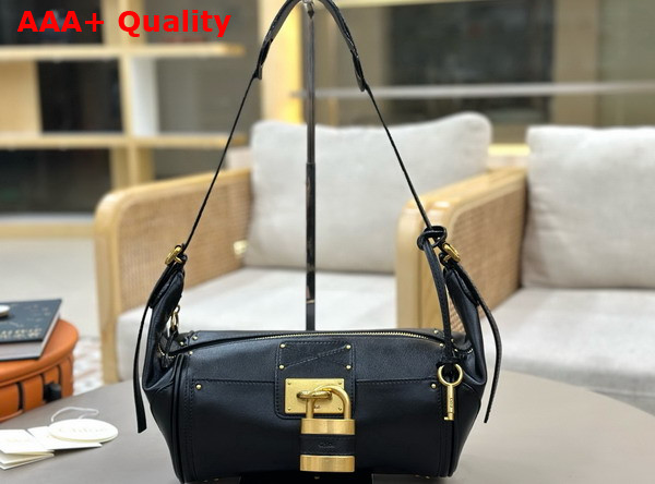 Chloe Paddington Crossbody Bag in Black Grained Leather Replica