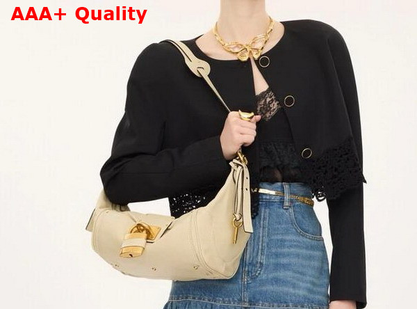 Chloe Paddington Crossbody Bag in Cloudy Cream Grained Leather Replica