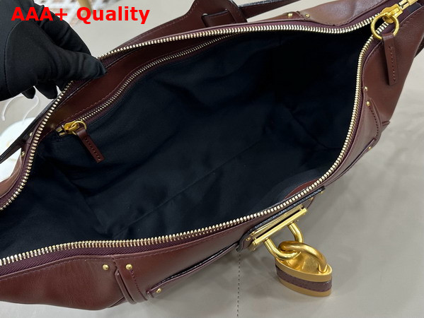 Chloe Paddington Crossbody Bag in Crafty Brown Grained Leather Replica