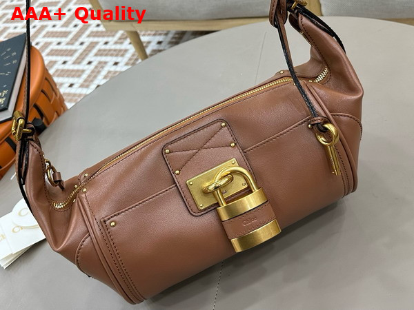 Chloe Paddington Crossbody Bag in Mustang Brown Grained Leather Replica