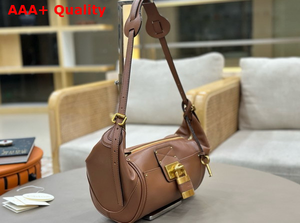 Chloe Paddington Crossbody Bag in Mustang Brown Grained Leather Replica