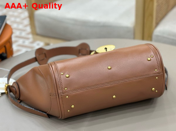 Chloe Paddington Crossbody Bag in Mustang Brown Grained Leather Replica