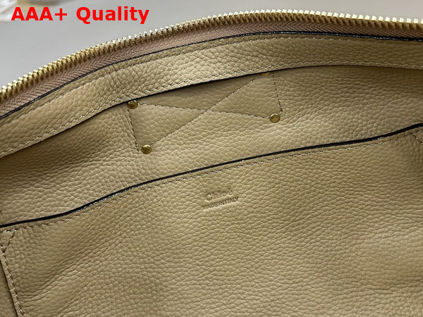 Chloe Paddington Crossbody Bag in Suede Leather Dusty Beige Replica