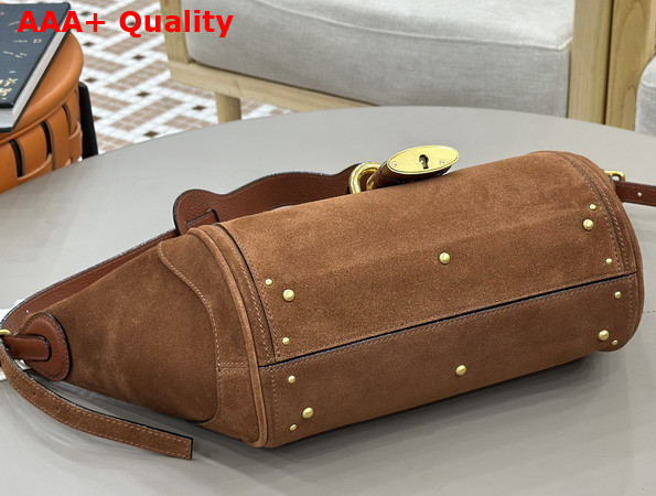 Chloe Paddington Crossbody Bag in Suede Leather Vintage Brown Replica