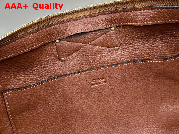 Chloe Paddington Crossbody Bag in Suede Leather Vintage Brown Replica