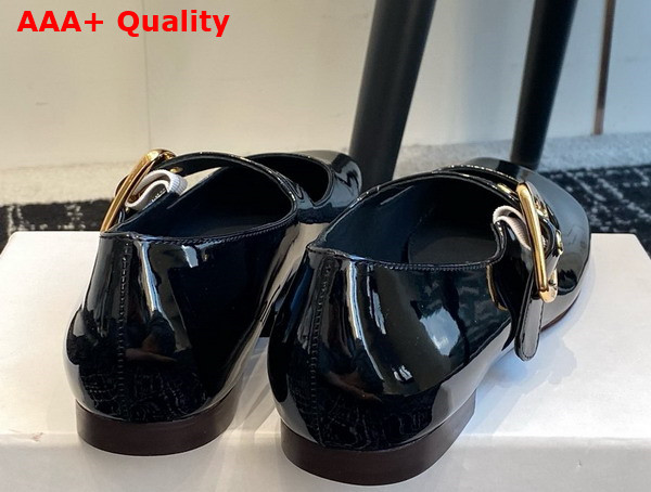 Chloe Polly Ballerina in Black Patent Calfskin Replica