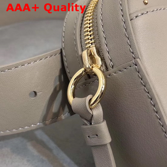 Chloe Signature Belt Bag in Motty Grey Smooth Calfskin with Embroidered Horses and Studs Replica
