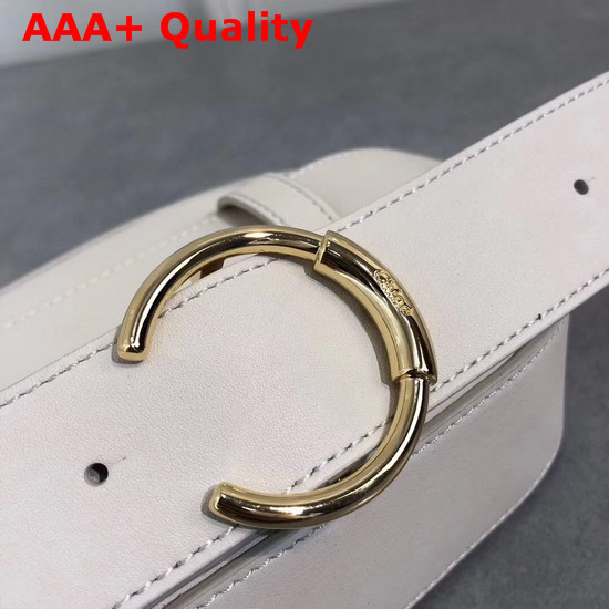 Chloe Signature Belt Bag in White Smooth Calfskin with Embroidered Horses and Studs Replica