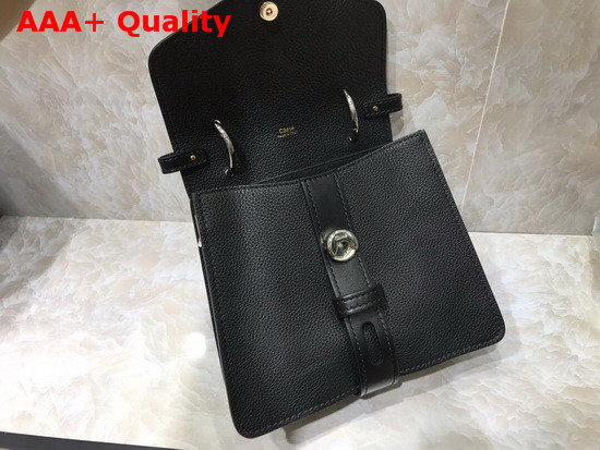 Chloe Small Aby Day Bag Grained and Shiny Calfskin Black Replica