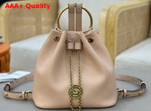Chloe Small Bracelet Backpack in Beige Grained Leather Replica