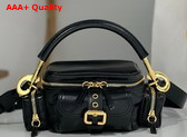 Chloe Small Camera Bag in Black Shiny Leather Replica
