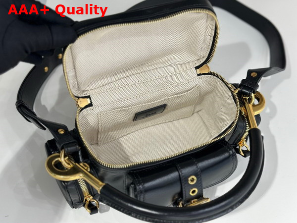 Chloe Small Camera Bag in Black Shiny Leather Replica