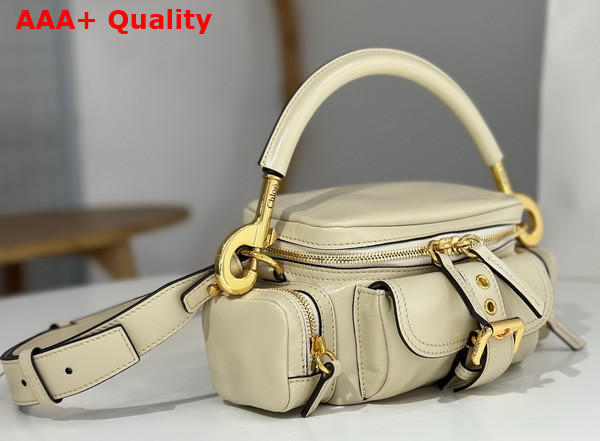 Chloe Small Camera Bag in Sweet Beige Shiny Leather Replica