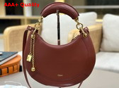 Chloe Small Chloe Banana Zipped Hobo in Blushy Brown Soft Leather Replica
